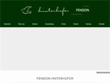 Tablet Screenshot of pensionhinterhofer.at